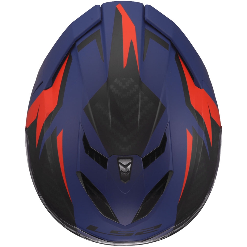 Integrální helma na motorku LS2 FF818 Storm III Dynamo modro-červená