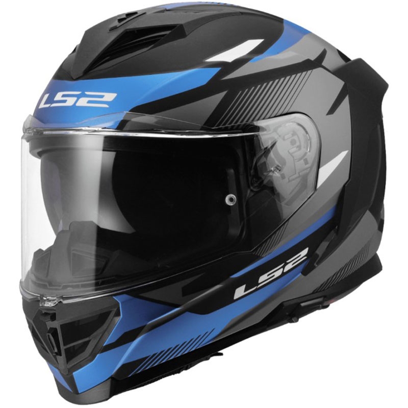 Integrální helma na motorku LS2 FF818 Storm III Komai černo-modrá