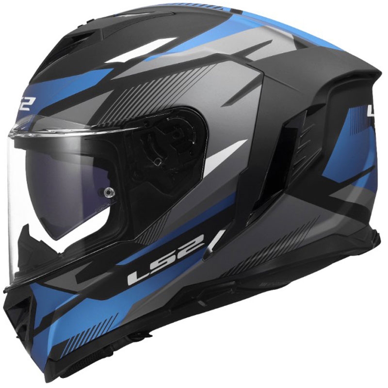 Integrální helma na motorku LS2 FF818 Storm III Komai černo-modrá