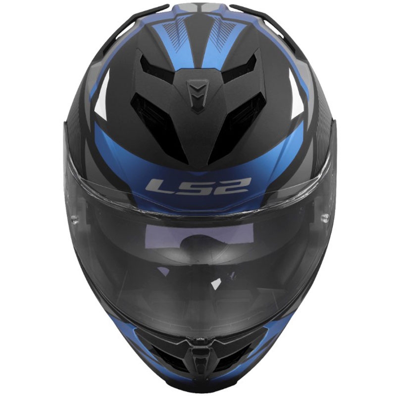 Integrální helma na motorku LS2 FF818 Storm III Komai černo-modrá