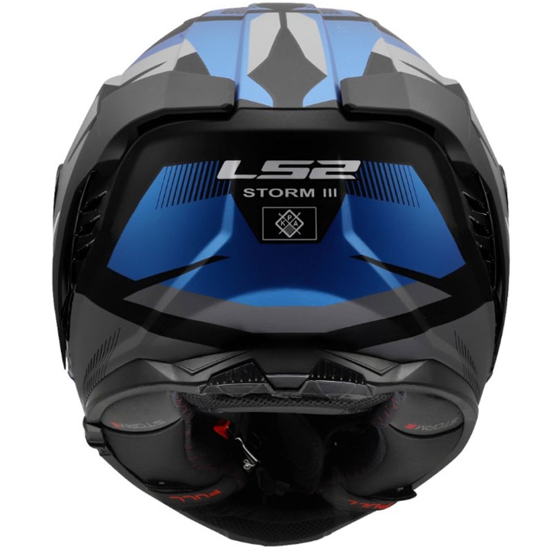 Integrální helma na motorku LS2 FF818 Storm III Komai černo-modrá
