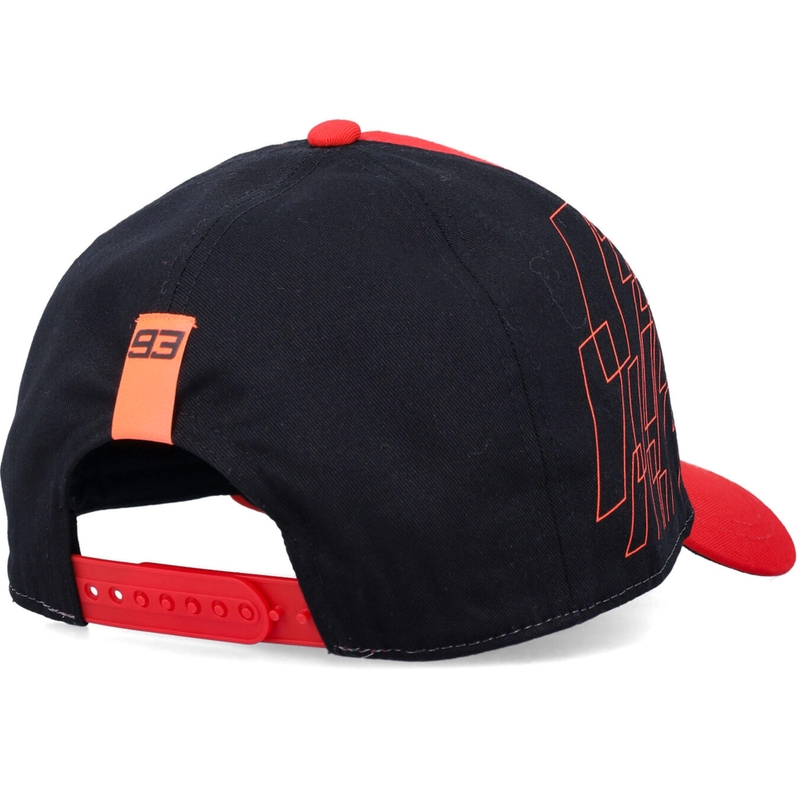 Kšiltovka Ducati Marc Marquez Baseball Cap 93 and Rectangle Ground černo-červená