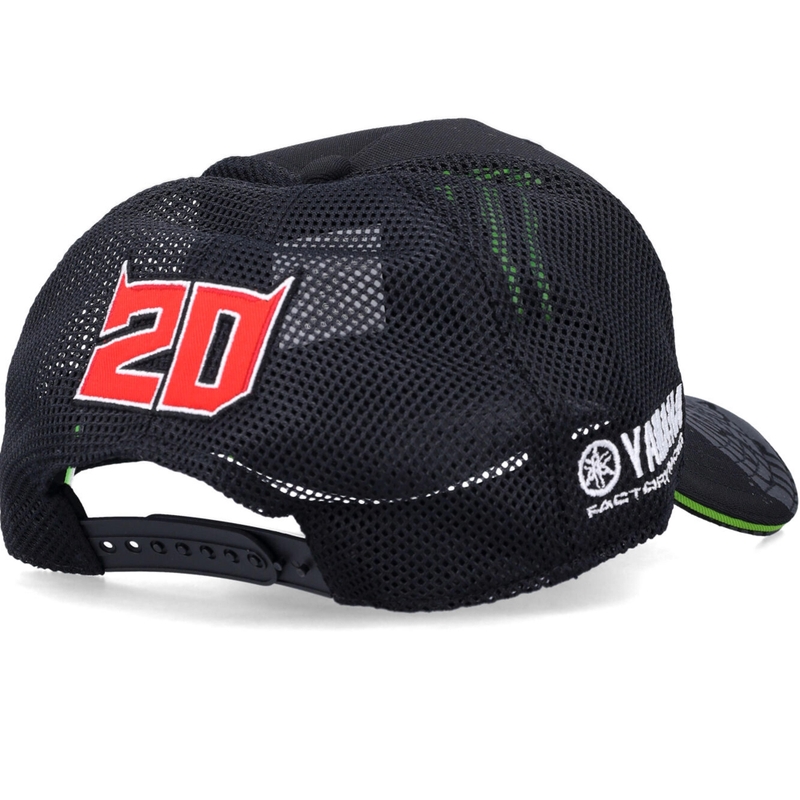 Kšiltovka Yamaha Monster Fabio Quartararo Sponsor černá