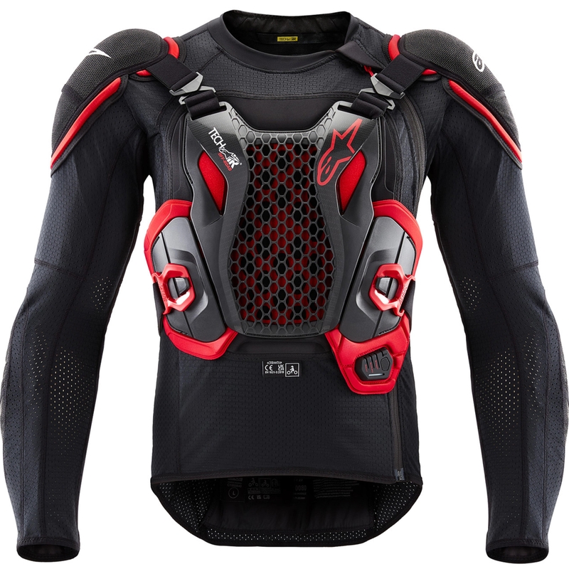 Airbagová vesta na motorku Alpinestars TECH-AIR®OFF-ROAD system černo-červená