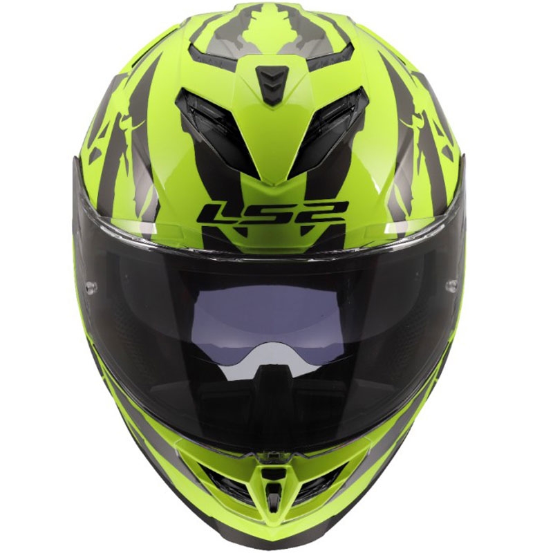 Integrální helma na motorku LS2 FF818 Storm III Kaos žlutá
