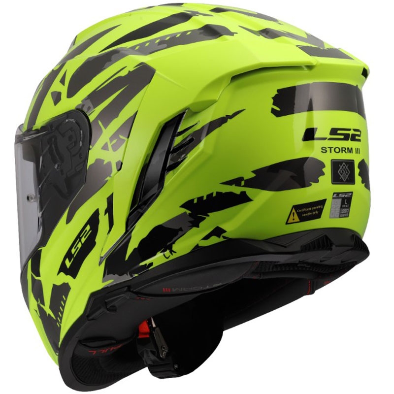 Integrální helma na motorku LS2 FF818 Storm III Kaos žlutá
