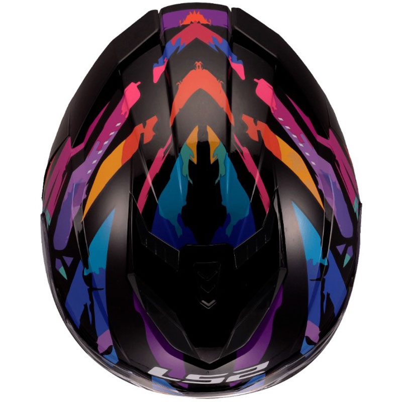 Integrální helma na motorku LS2 FF818 Storm III Kaos černo-fialovo-modrá