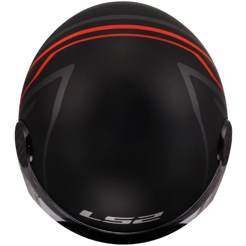 Otevřená přilba na motorku LS2 OF558 Sphere Lux II Minimum černo-červená