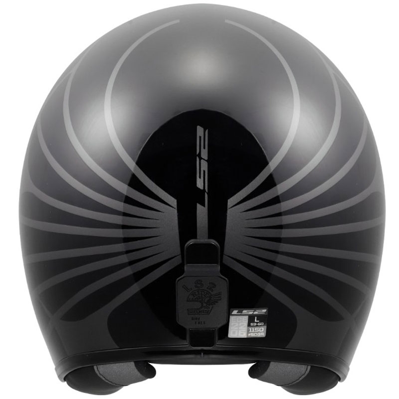 Otevřená helma na motorku LS2 OF601 Bob II Cosmic lesklá černo-šedá