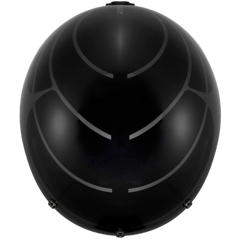 Otevřená helma na motorku LS2 OF601 Bob II Cosmic lesklá černo-šedá
