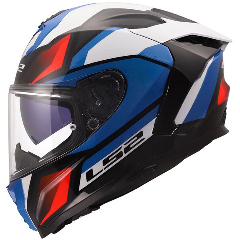 Integrální helma na motorku LS2 FF817 Challenger II Viper lesklá bílo-modro-červená