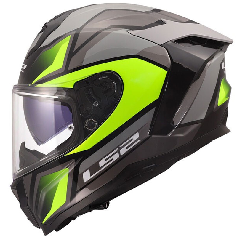 Integrální helma na motorku LS2 FF817 Challenger II Viper lesklá šedo-žlutá