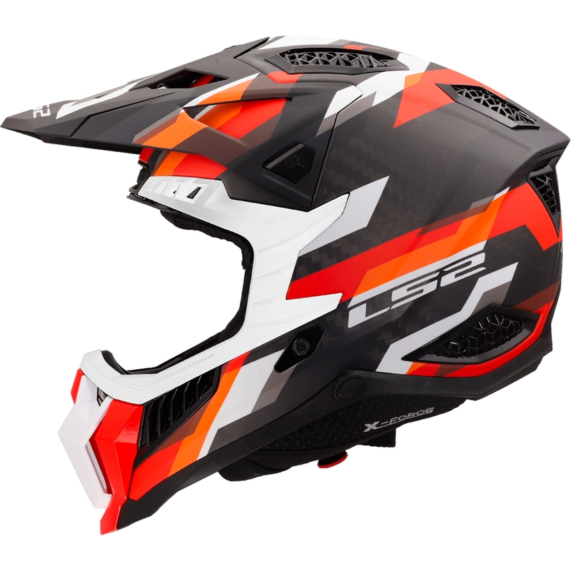 Motokrosová helma LS2 MX703 X-Force Phantom matná oranžovo-červená