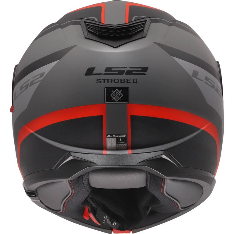 Vyklápěcí helma LS2 FF908 Strobe II Monza matná černo-šedo-červená