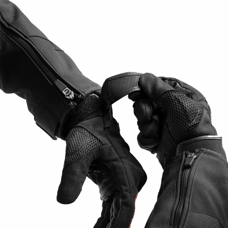 Rukavice na motorku Rebelhorn Core černo-červené