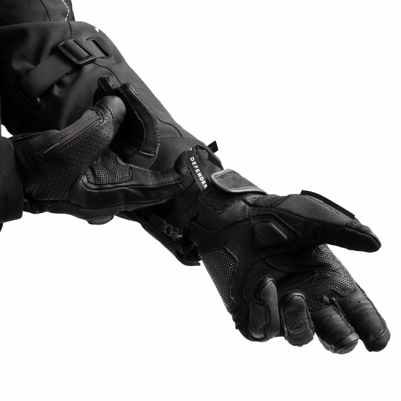 Rukavice na motorku Rebelhorn Defender černé