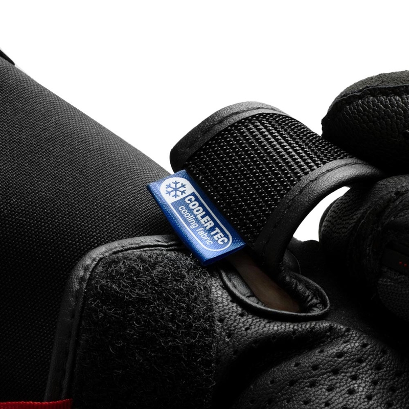 Rukavice na motorku Rebelhorn Defender černo-červené