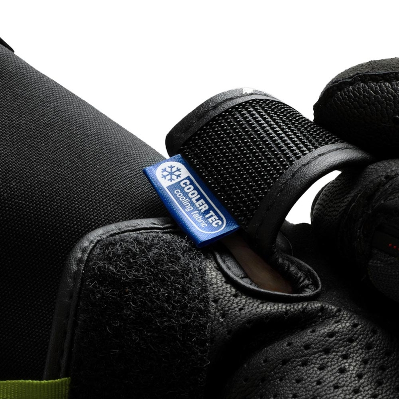 Rukavice na motorku Rebelhorn Defender černo-šedo-fluo žluté