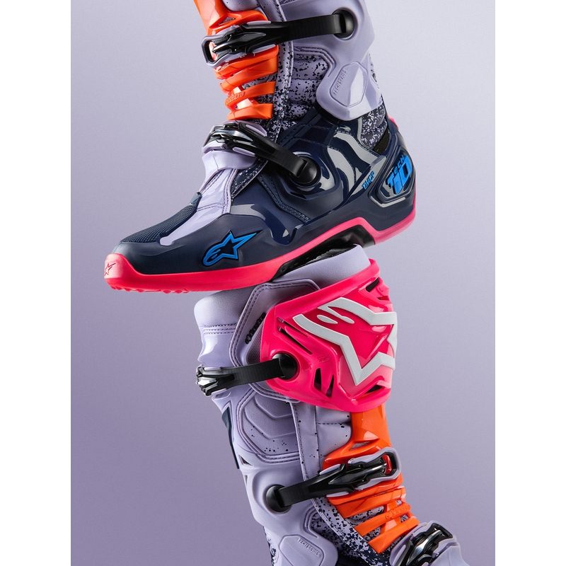 Motokrosové boty Alpinestars TECH 10 limitovaná edice Records černo-barevné