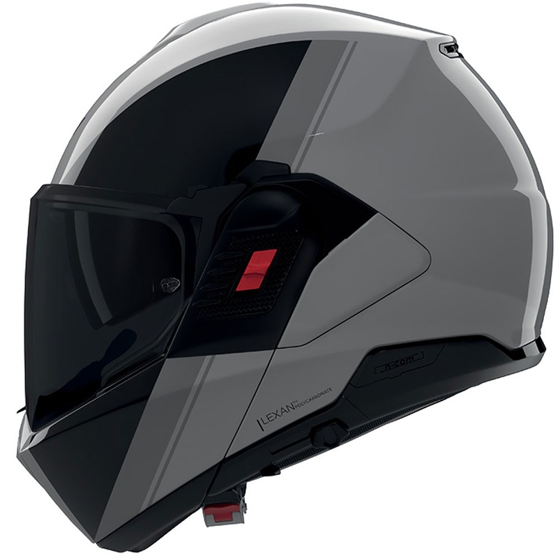 Překlápěcí helma na motorku Nolan N120-1 Verniciatura Speciale 355 lesklá šedo-černá