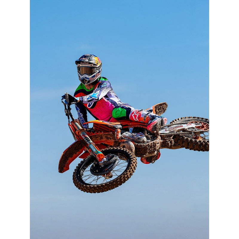 Motokrosový dres Alpinestars Supertech limitovaná edice Records šedo-barevný