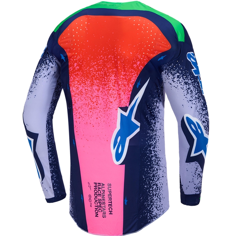 Motokrosový dres Alpinestars Supertech limitovaná edice Records šedo-barevný