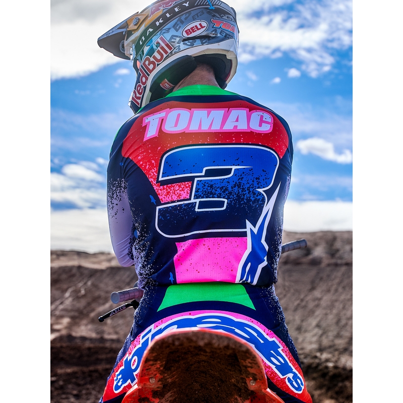Motokrosové kalhoty Alpinestars Supertech limitovaná edice Records šedo-barevné