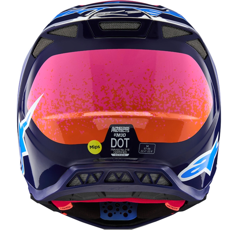 Motokrosová helma Alpinestars Supertech S-M10 limitovaná edice Records šedo-barevná