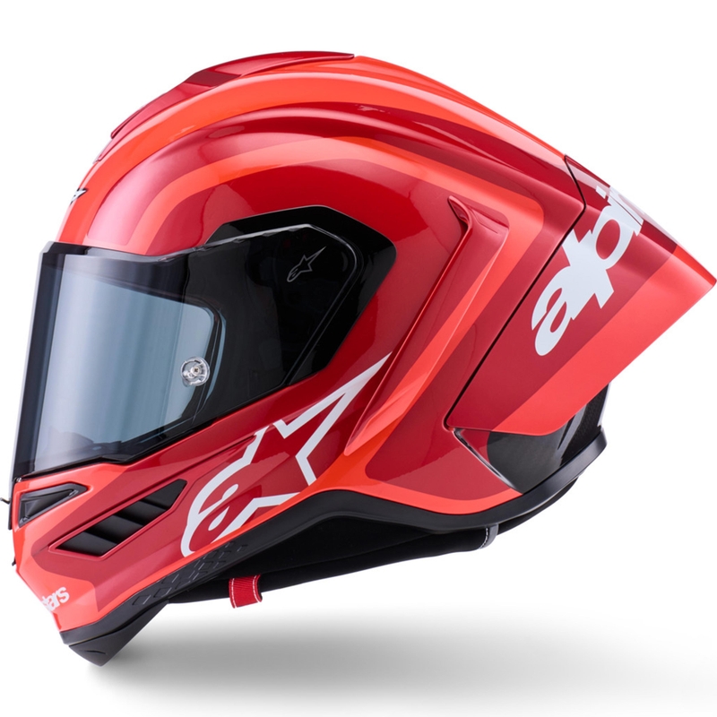 Integrální helma na motorku Alpinestars Supertech R10 Arius fluo červeno-červeno-černo-bílá
