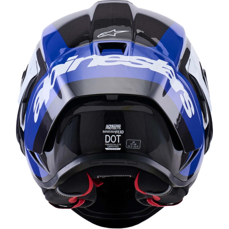 Integrální helma na motorku Alpinestars Supertech R10 Arius černo-modro-bílá