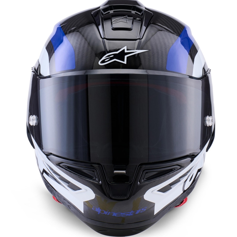 Integrální helma na motorku Alpinestars Supertech R10 Arius černo-modro-bílá