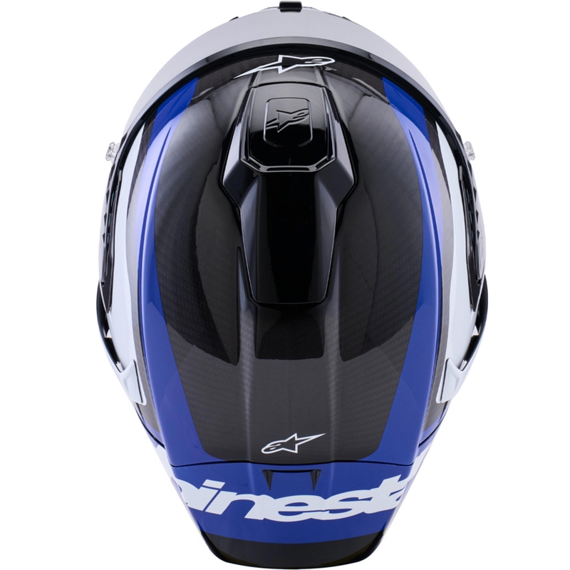 Integrální helma na motorku Alpinestars Supertech R10 Arius černo-modro-bílá
