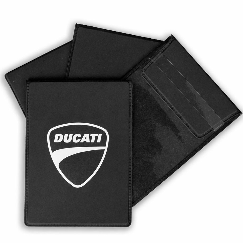Obal na technický průkaz Ducati černo-bílé logo