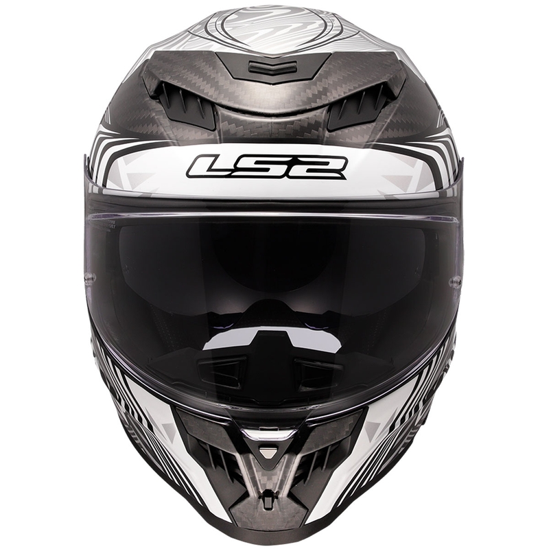 Integrální helma na motorku LS2 FF807 Dragon Carbon Enthum lesklá stříbrná