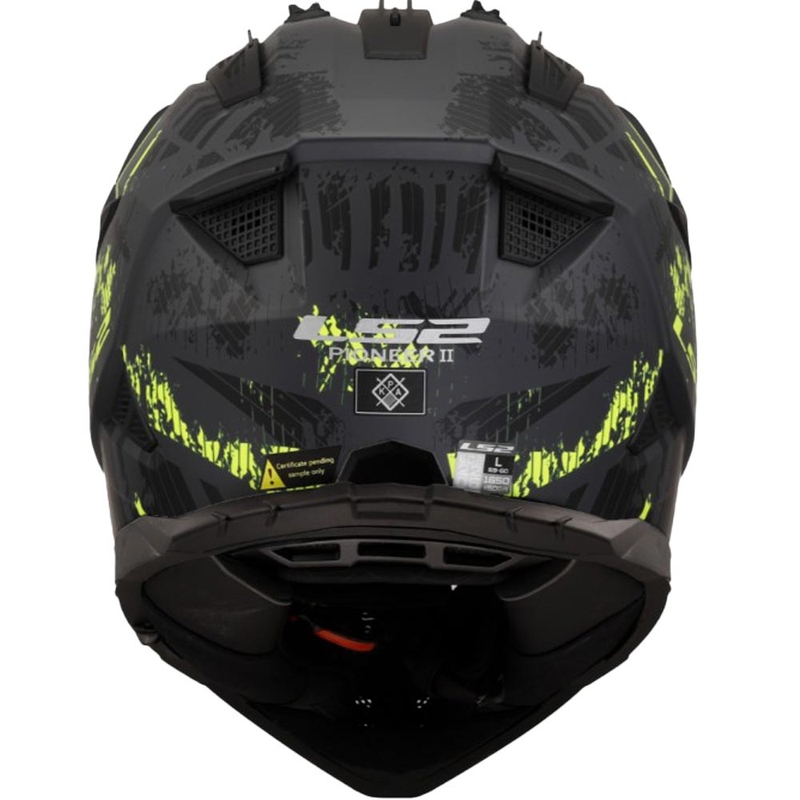 Enduro helma na motorku LS2 MX702 PIONEER II CRAZY černo-fluo žlutá