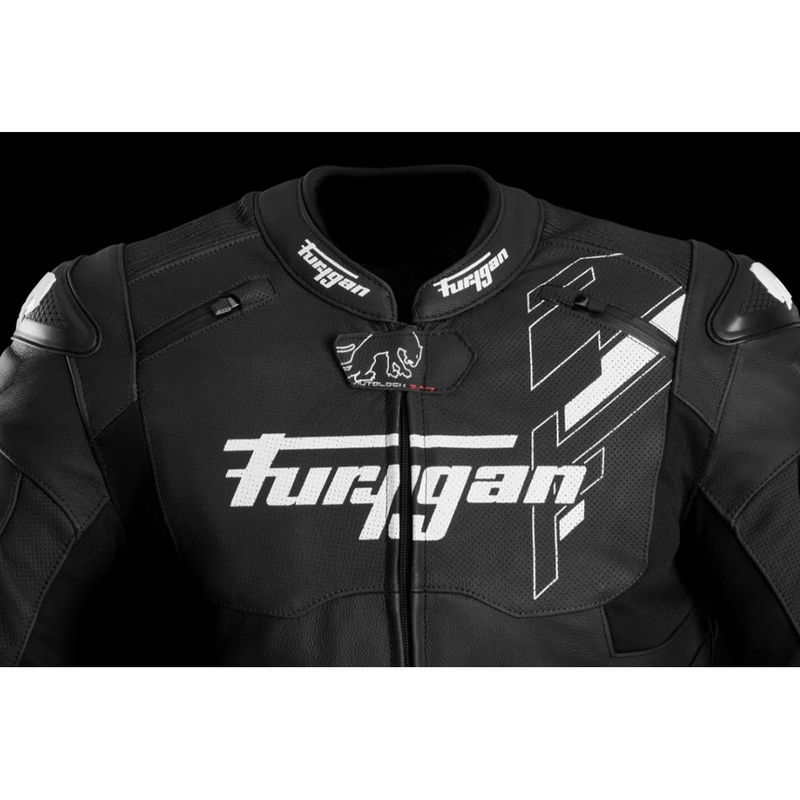 Kožená bunda na motorku Furygan Raptor Evo 3 černo-bílá