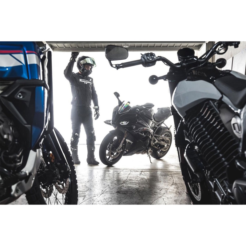 Kožená bunda na motorku Furygan Raptor Evo 3 černo-bílá
