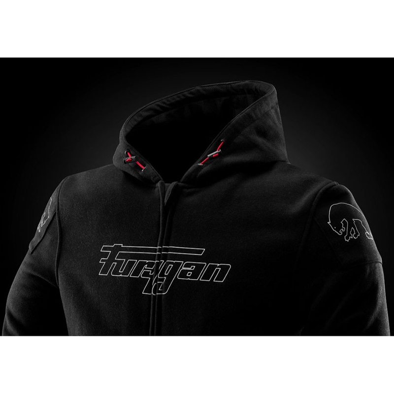 Mikina na motorku Furygan Livio X Kevlar® černo-bílá