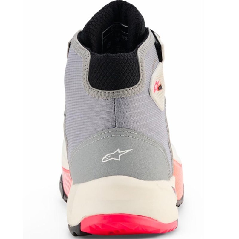 Dámské boty na motorku Alpinestars Stella CR-X Drystar bílo-světle šedo-černo-fluo růžové