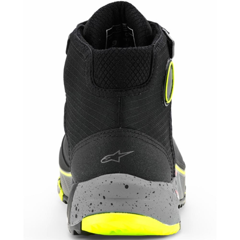Boty na motorku Alpinestars CR-X Drystar černo-tmavě šedo-fluo žluté