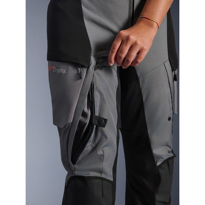 Dámské kalhoty na motorku Alpinestars Stella Andes V4 Drystar černo-tmavě šedé
