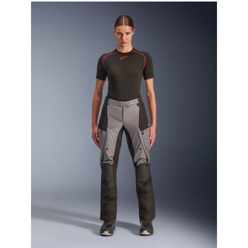 Dámské kalhoty na motorku Alpinestars Stella Andes V4 Drystar černo-tmavě šedé