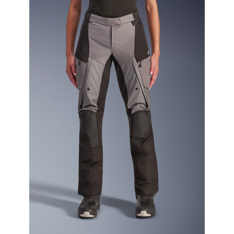 Dámské kalhoty na motorku Alpinestars Stella Andes V4 Drystar černo-tmavě šedé