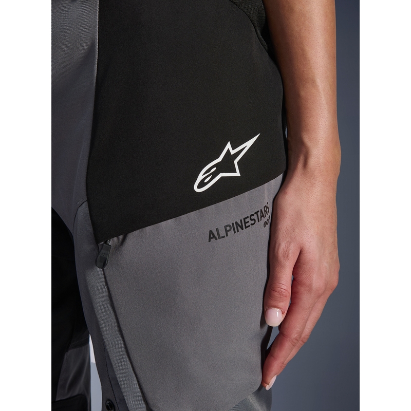 Dámské kalhoty na motorku Alpinestars Stella Andes V4 Drystar černo-tmavě šedé