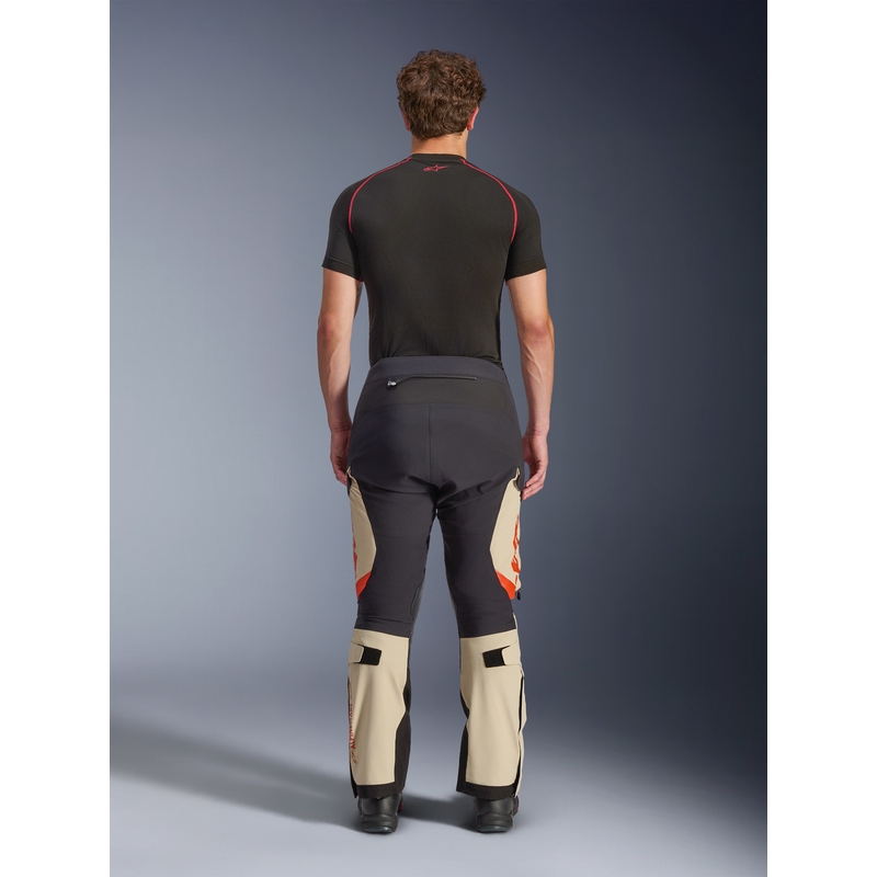 Kalhoty na motorku Alpinestars Halo PRO Drystar XF krémovo-černo-červené
