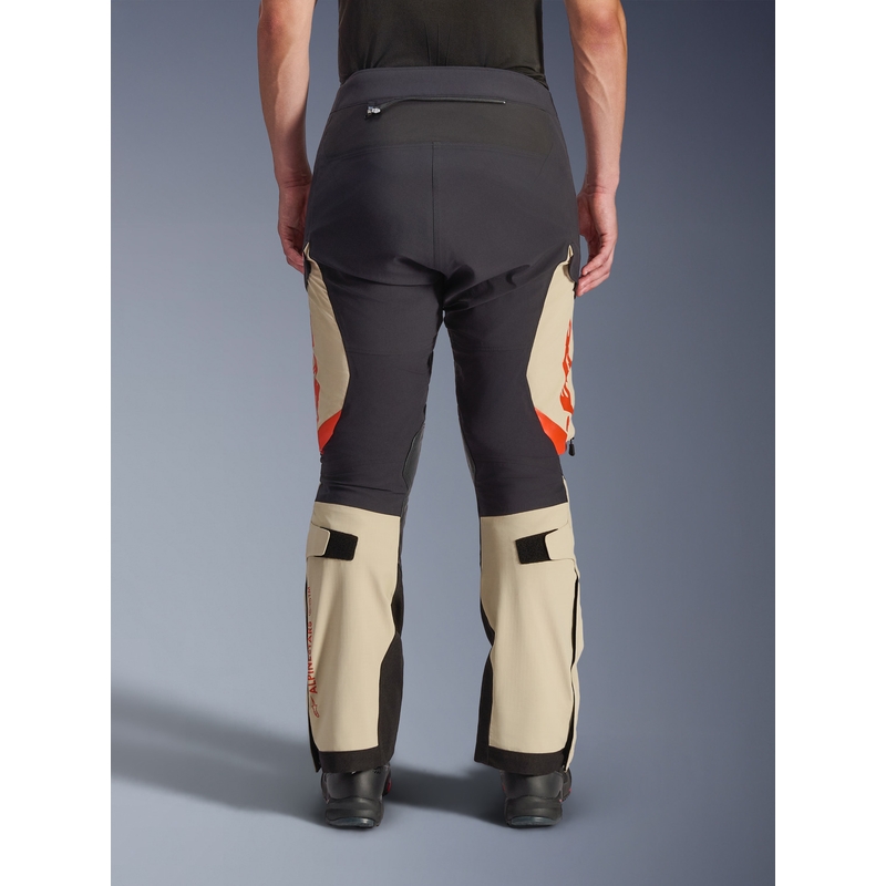 Kalhoty na motorku Alpinestars Halo PRO Drystar XF krémovo-černo-červené