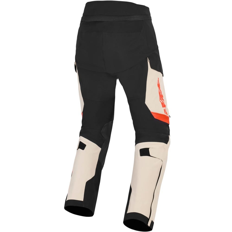 Kalhoty na motorku Alpinestars Halo PRO Drystar XF krémovo-černo-červené