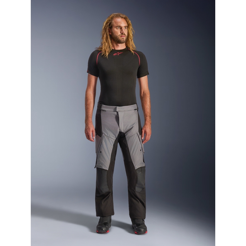 Kalhoty na motorku Alpinestars Andes V4 Drystar černo-tmavě šedé