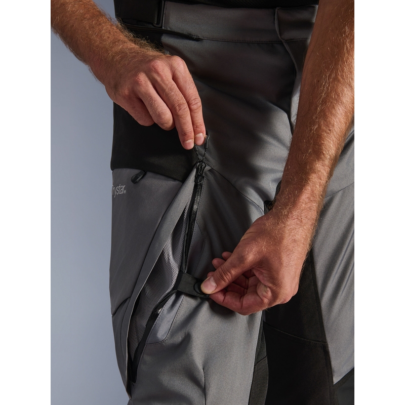 Kalhoty na motorku Alpinestars Andes V4 Drystar černo-tmavě šedé