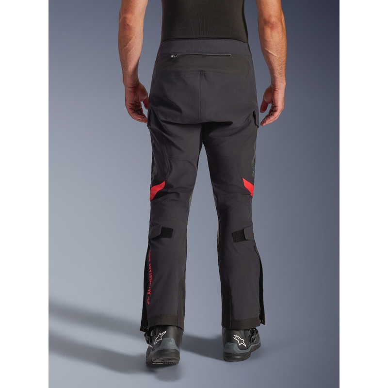 Kalhoty na motorku Alpinestars Halo PRO Drystar XF černo-tmavě šedo-červené